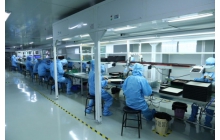 Production line in the corner of
