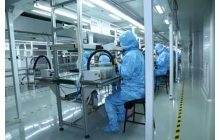 Production line in the corner of